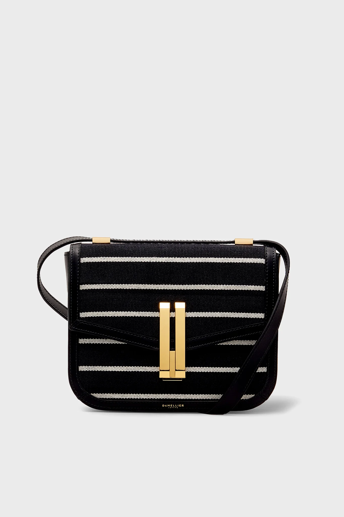 Black Breton Stripe Canvas Vancouver Bag
