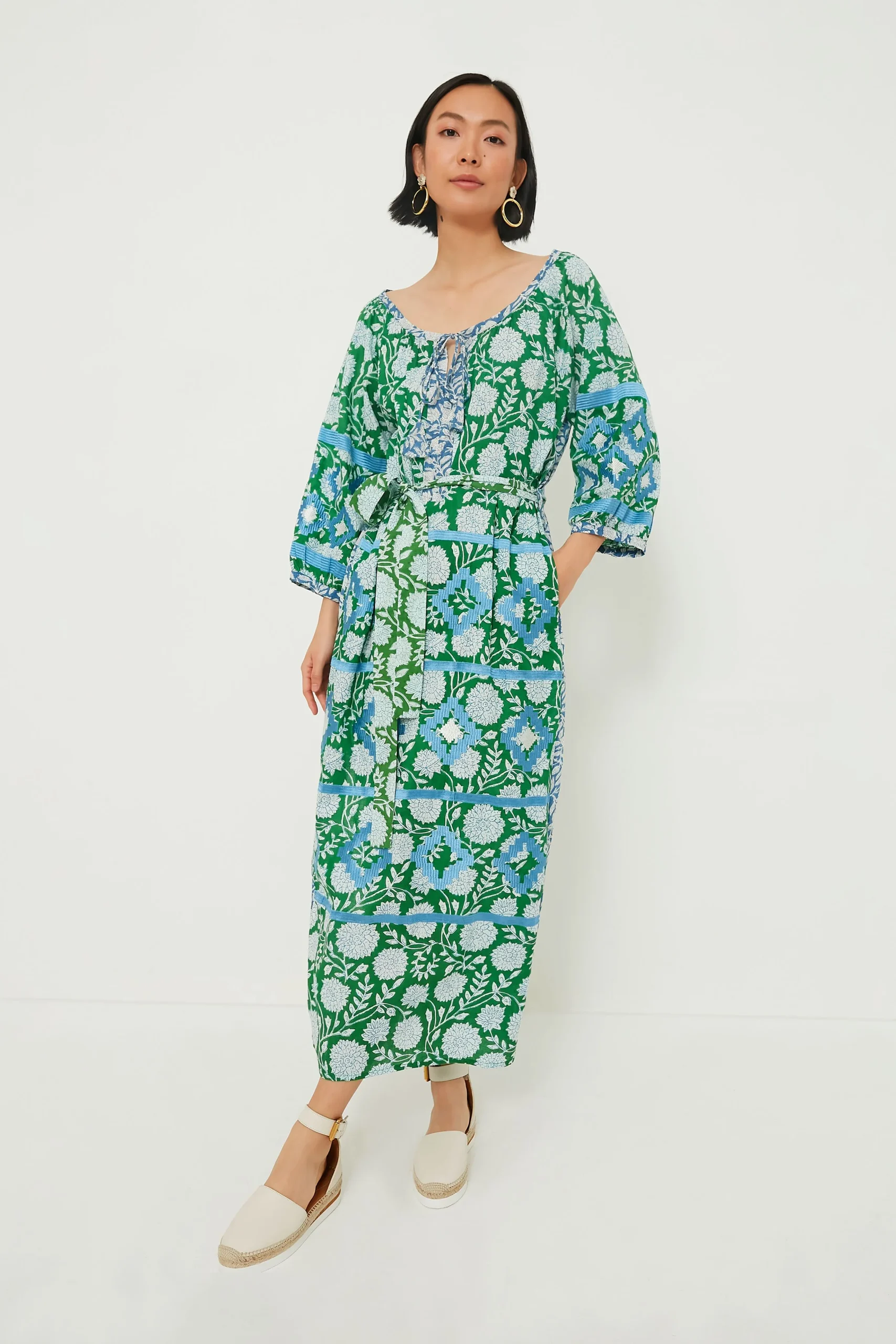 Sky Blue Mannar Kaftan