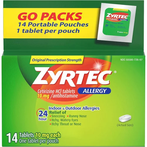 ZyrtecZyrtec Allergy 10 mg Tablets Blister Pack - 14 ct