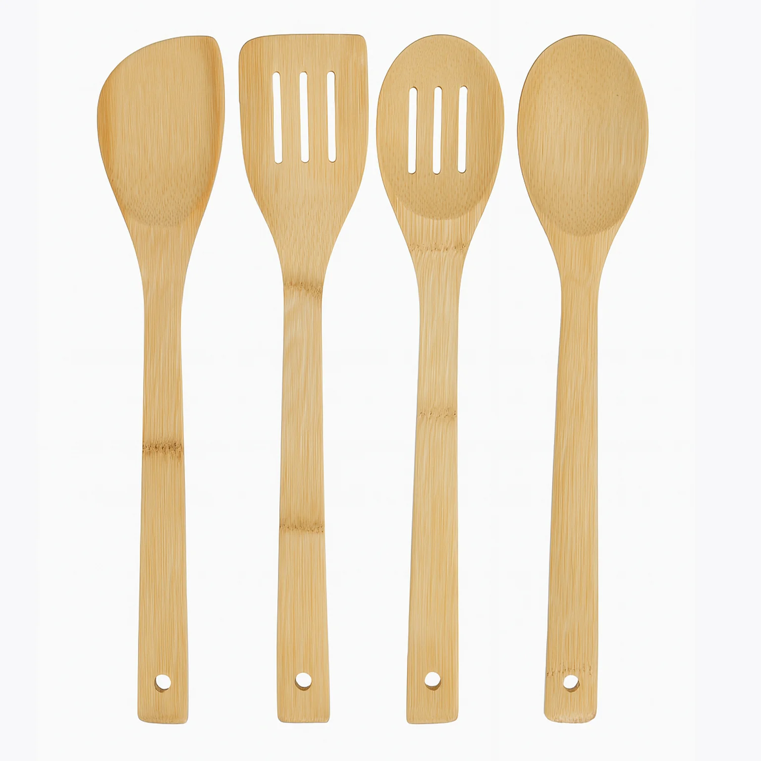 Smart Chef Bamboo Cooking Utensils – 4pc Eco-Friendly Kitchen Tool Set