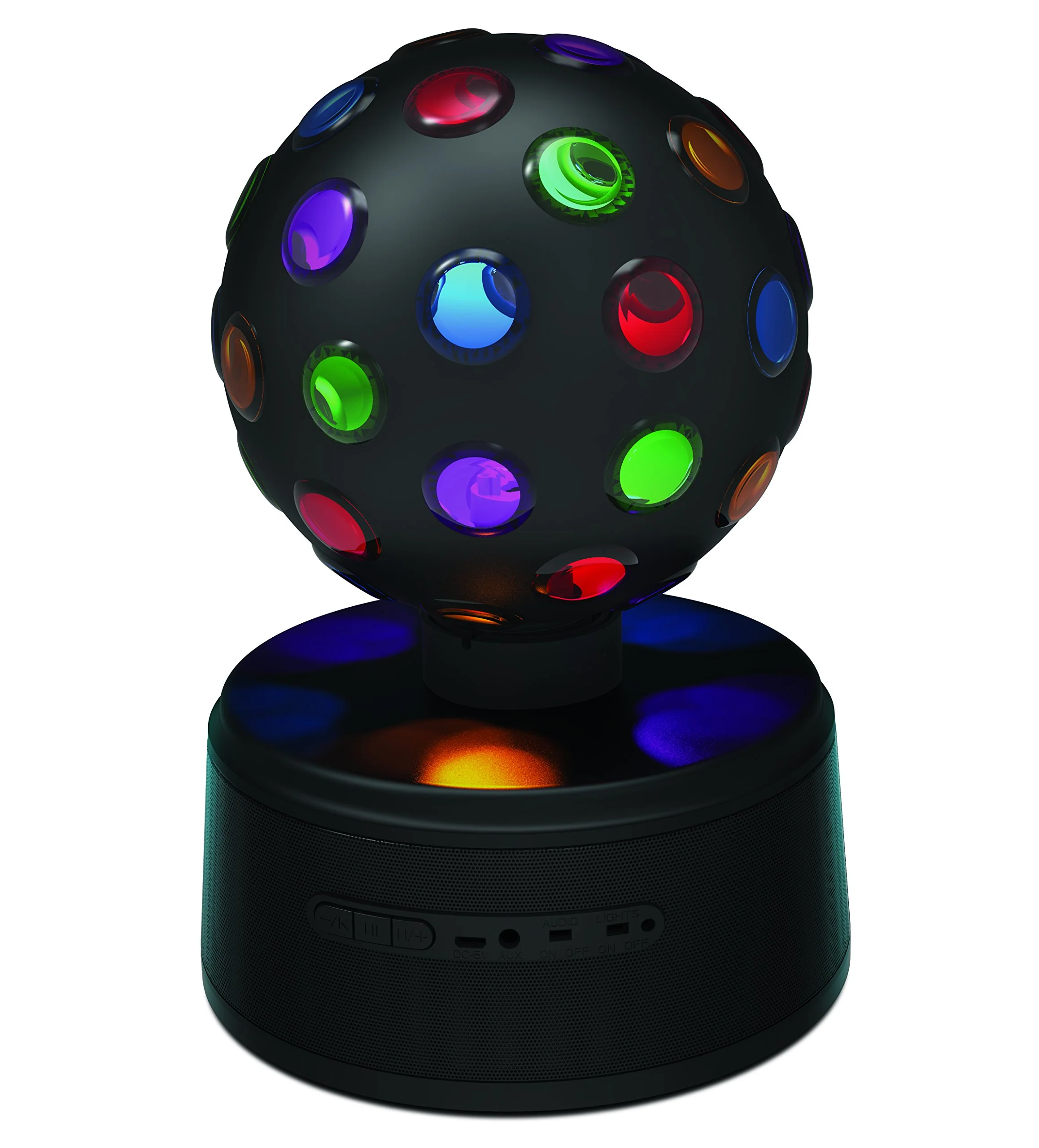 Sharper Image Bluetooth Disco Ball Speaker with LED Lights