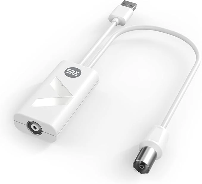SLx USB-Powered TV Signal Booster – 1-Way Aerial Amplifier with 4G/5G Filter & Adjustable Gain