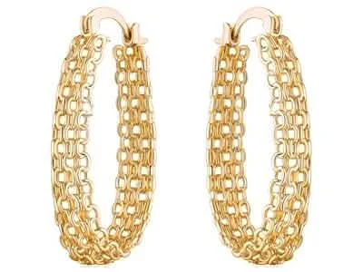 18K Gold Plated Hoop Earrings