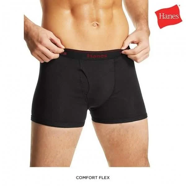 4-Pack: Hanes 100% Cotton Boxer Briefs - Size: Small