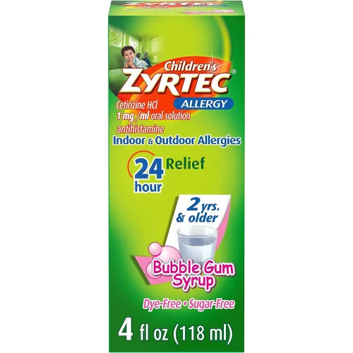 ZyrtecZyrtec Children's 24 Allergy Syrup Bubble Gum - 4 oz