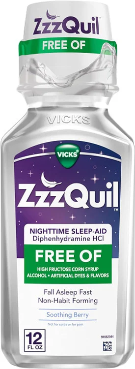 ZzzQuilZzzQuil Nighttime Sleep-Aid Liquid Soothing Mango Berry Alcohol Free - 12 oz