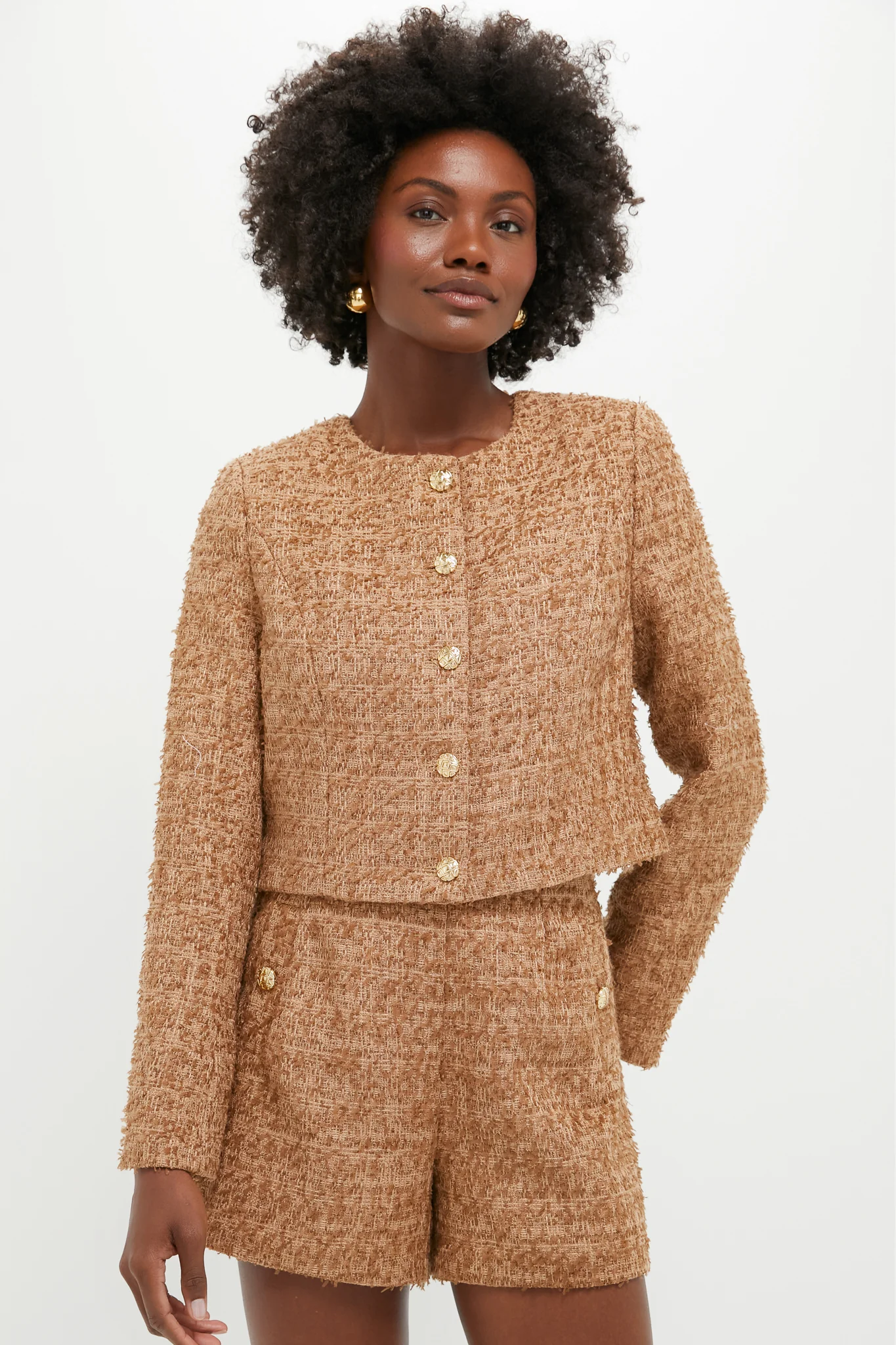 Tan Tweed Keller Jacket