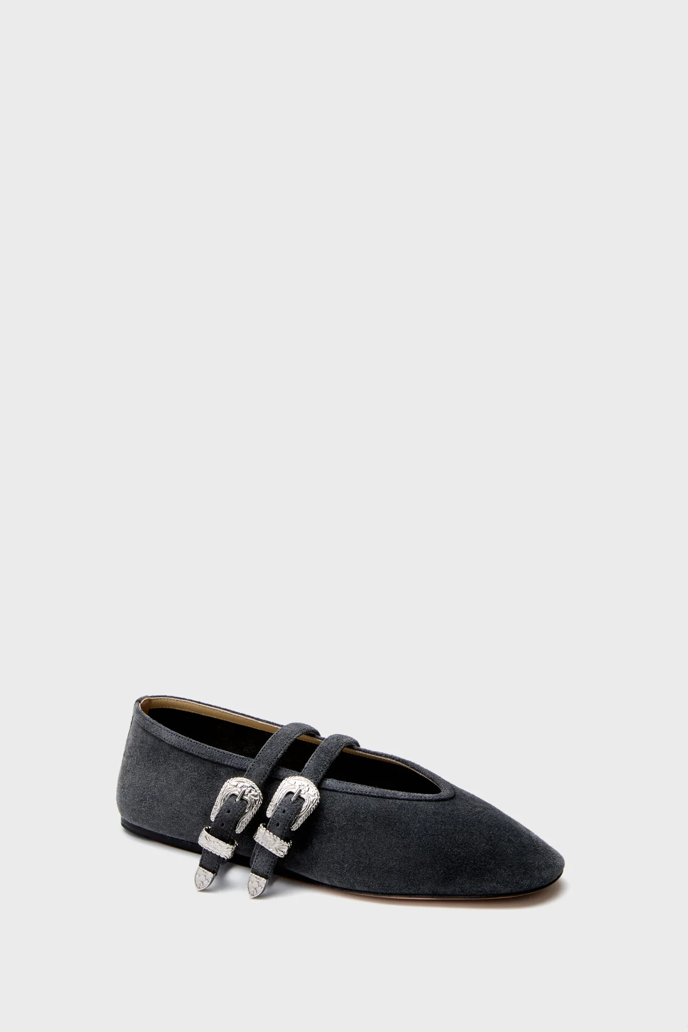 Anthracite Claudia Ballet Western Flats