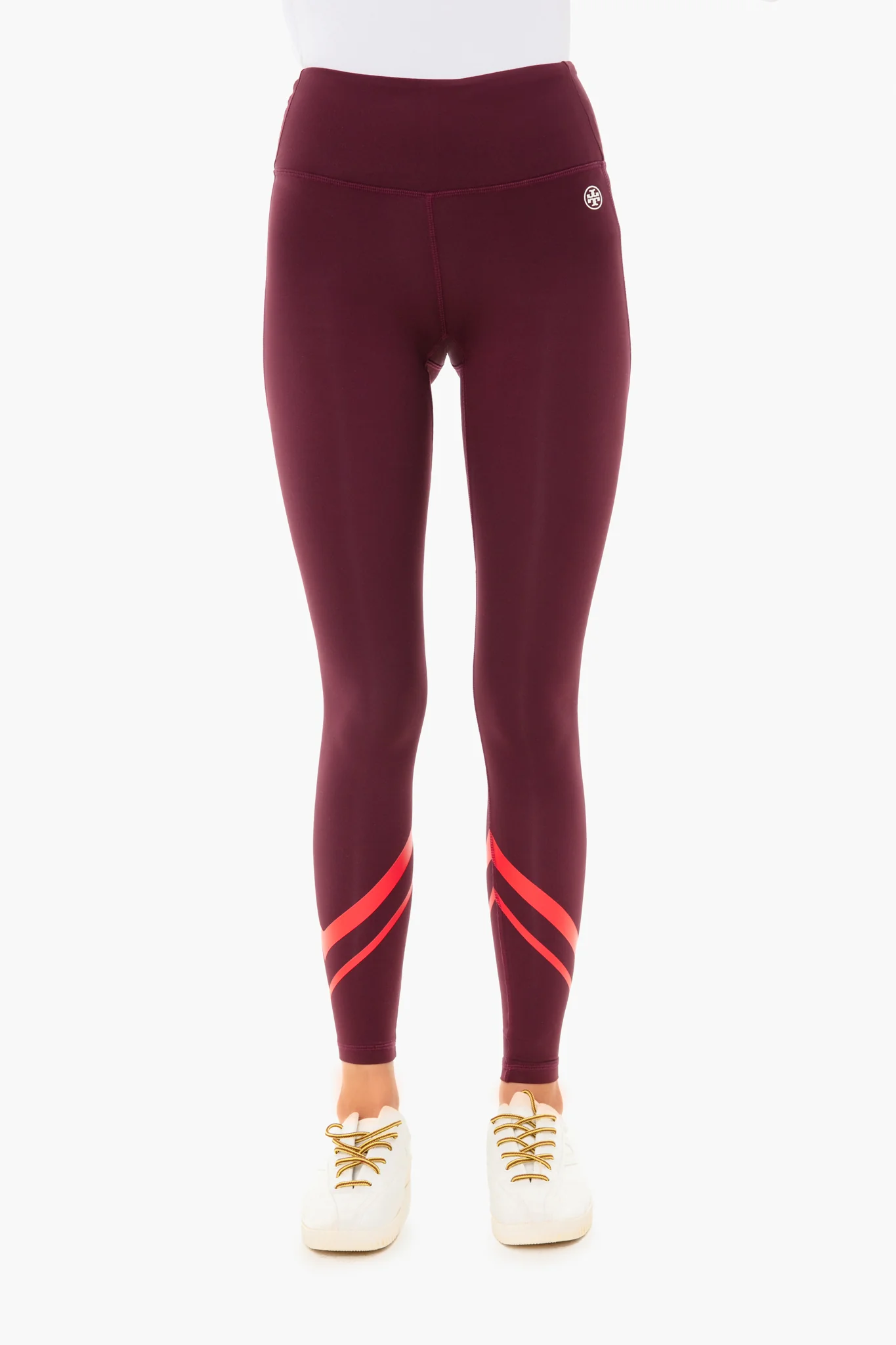 Wine and Red Weightless Chevron Leggings
