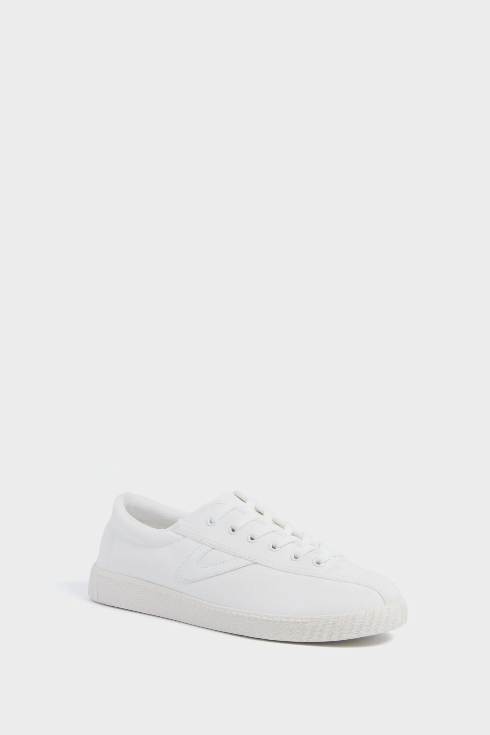 Women's White Nylite Canvas Sneakers
