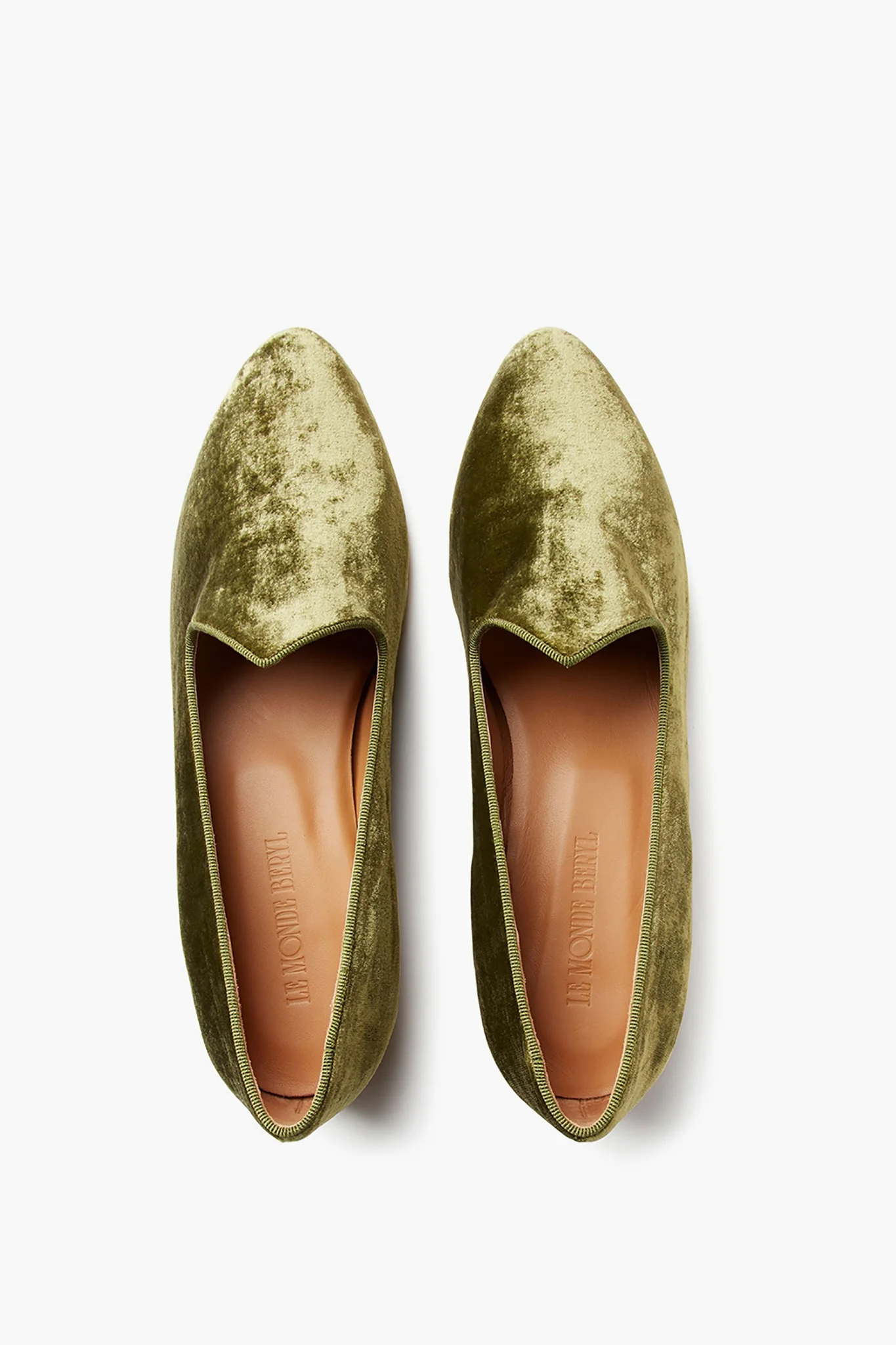 Forest Green Velvet Venetian Slippers