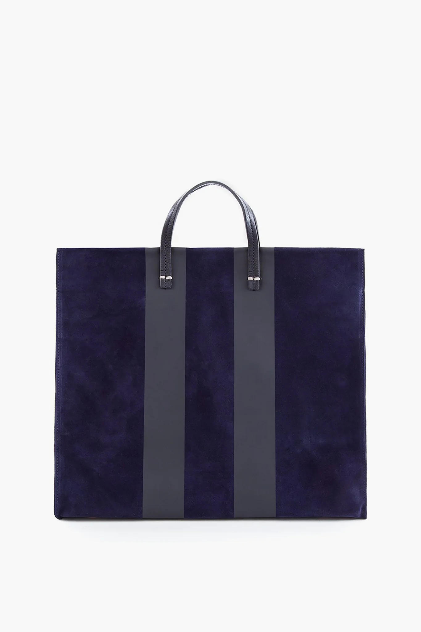 Navy Suede Simple Tote