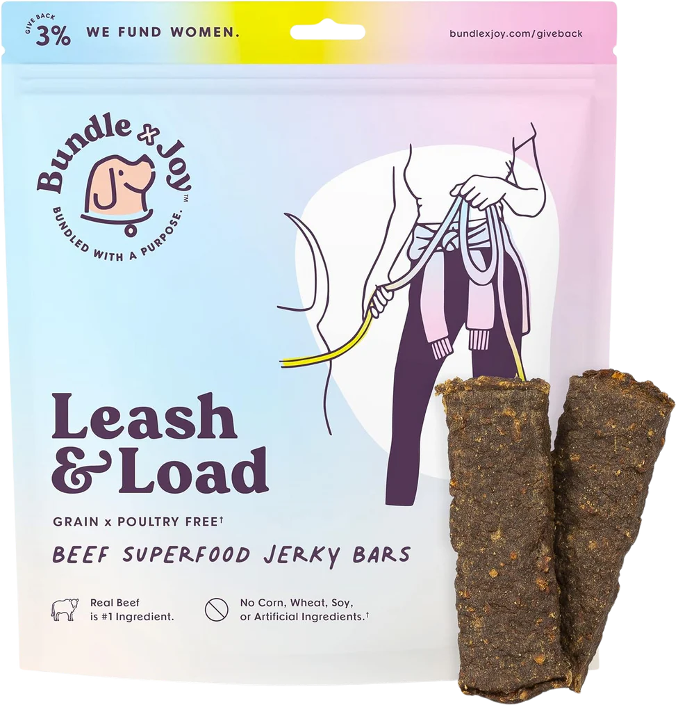 BUNDLE X JOY Leash and Load Beef Superfood Jerky Bars
