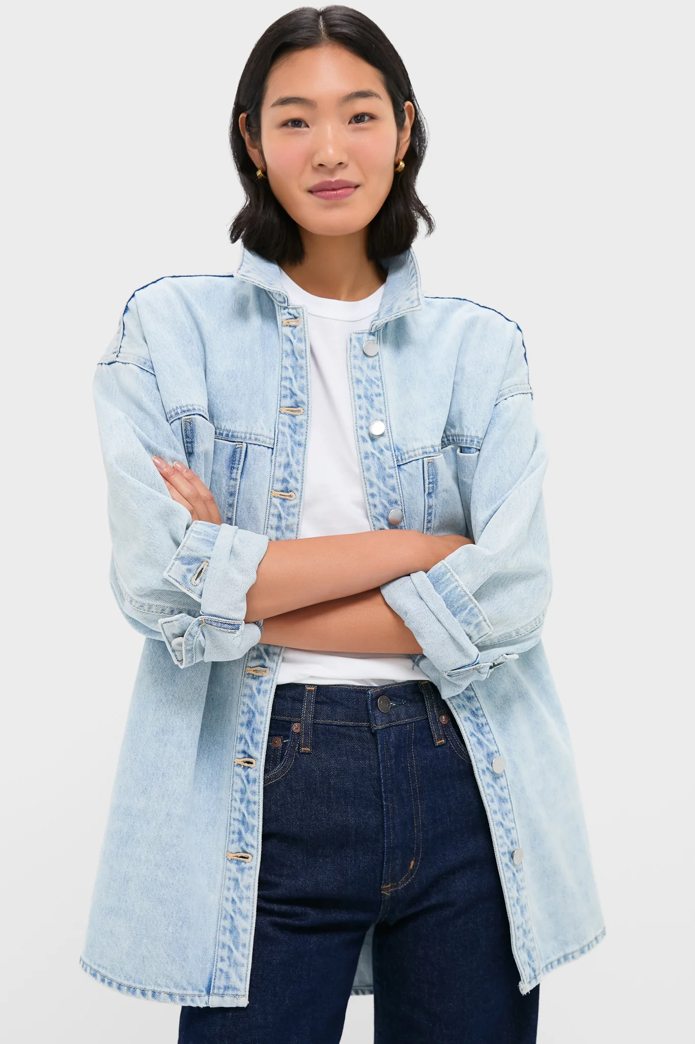 Sky Blue Sheeba Denim Overshirt