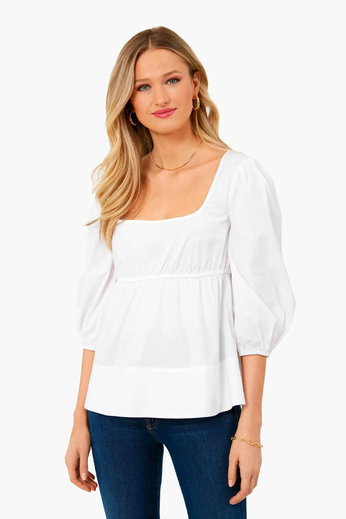 White Sophie Top