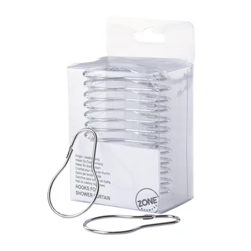 Zone Denmark - Hooks for Shower Curtain, silver