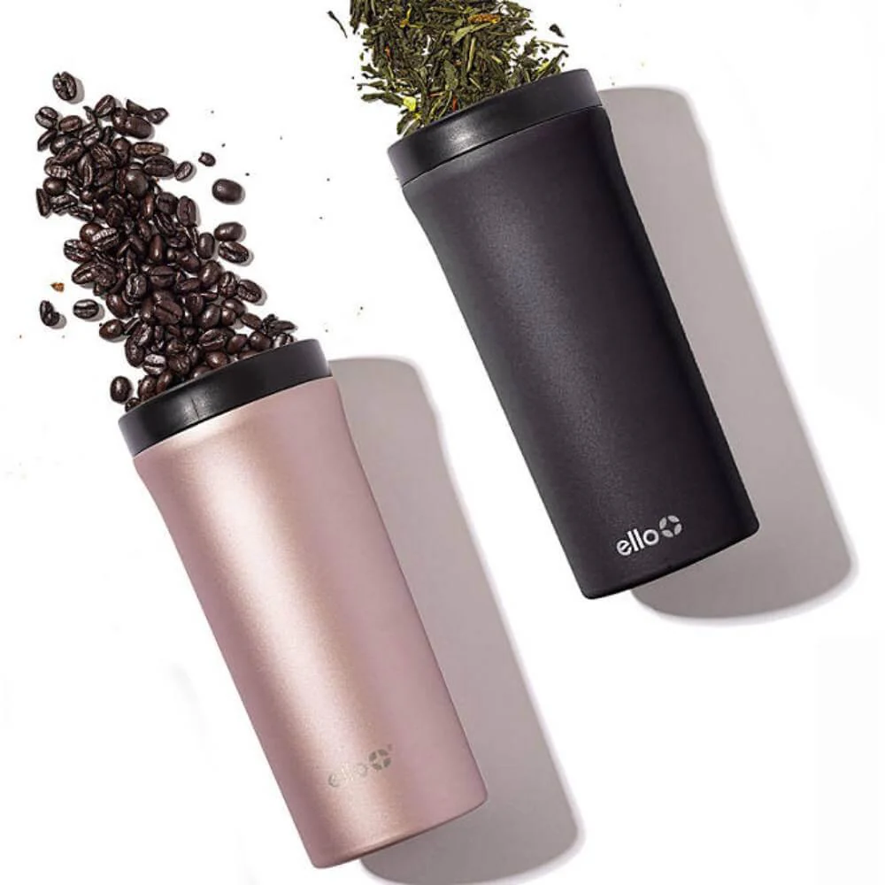 ELLO - Arabica -Stainless Steel Travel Tumbler, Assorted Colors - 14 Oz - 2 Pack