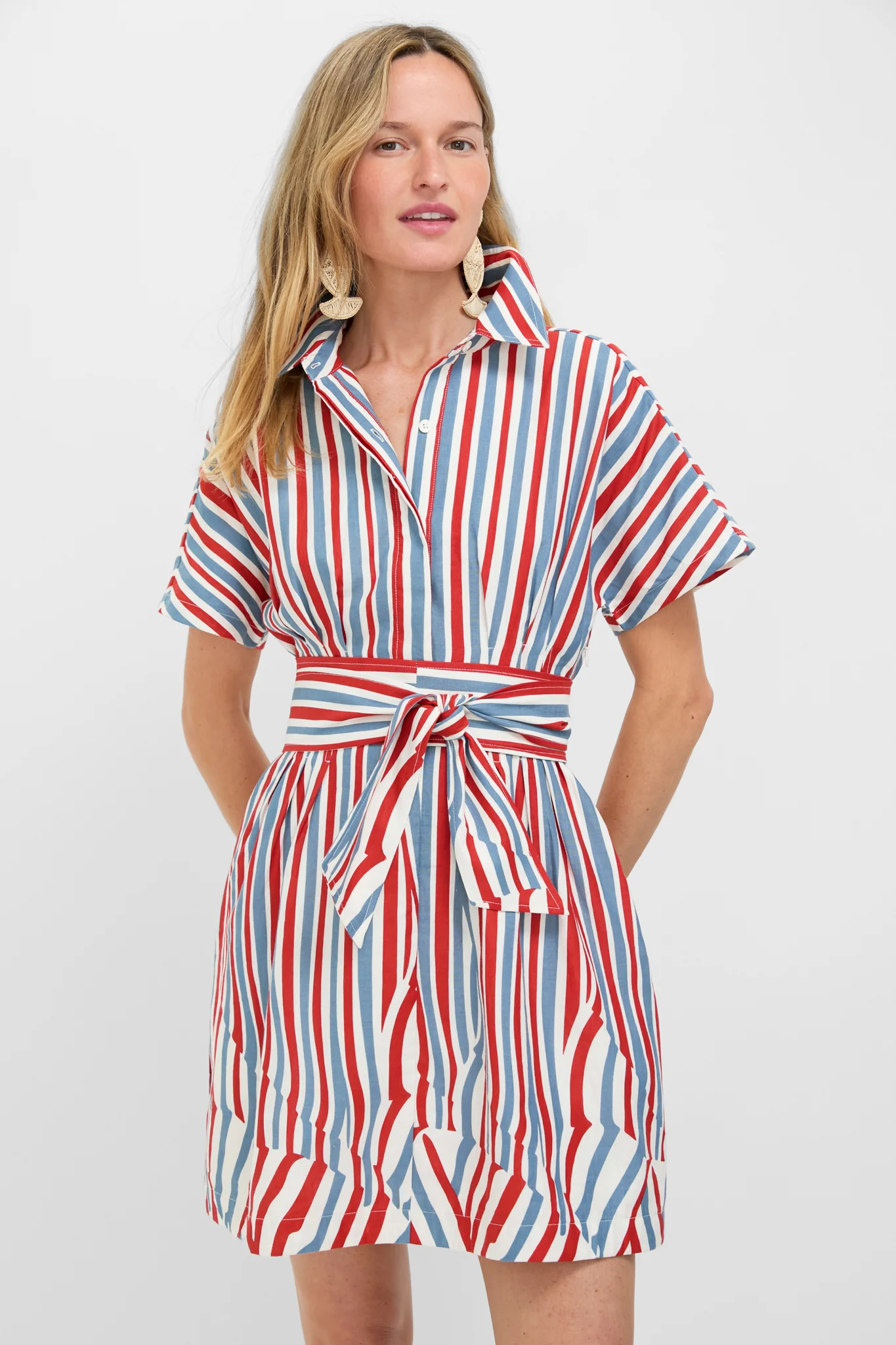 Americana Stripe Mini Callie Dress