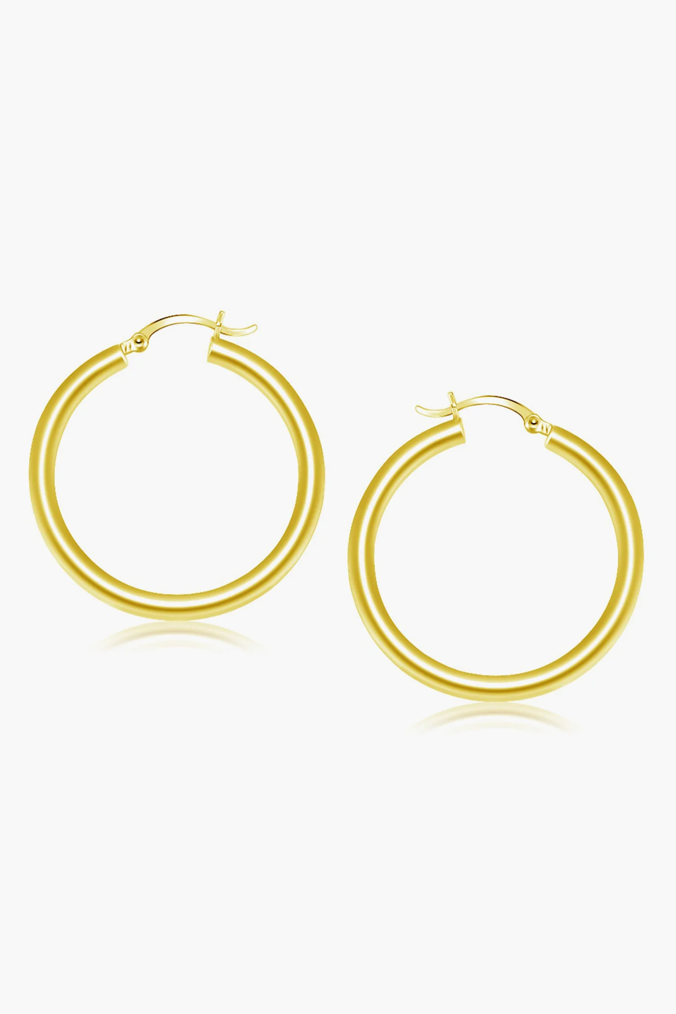 14k Gold Classic 40mm Hoop Earrings