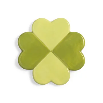 & klevering - Lucky Clover coaster, green (set of 4)