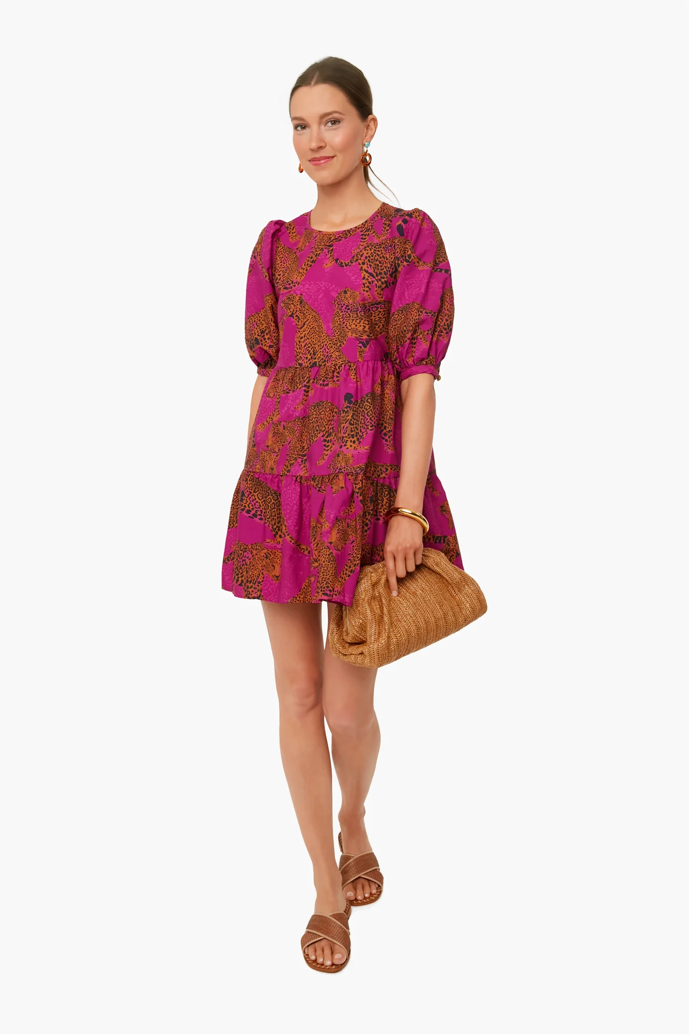 Artsy Leopards Mini Dress