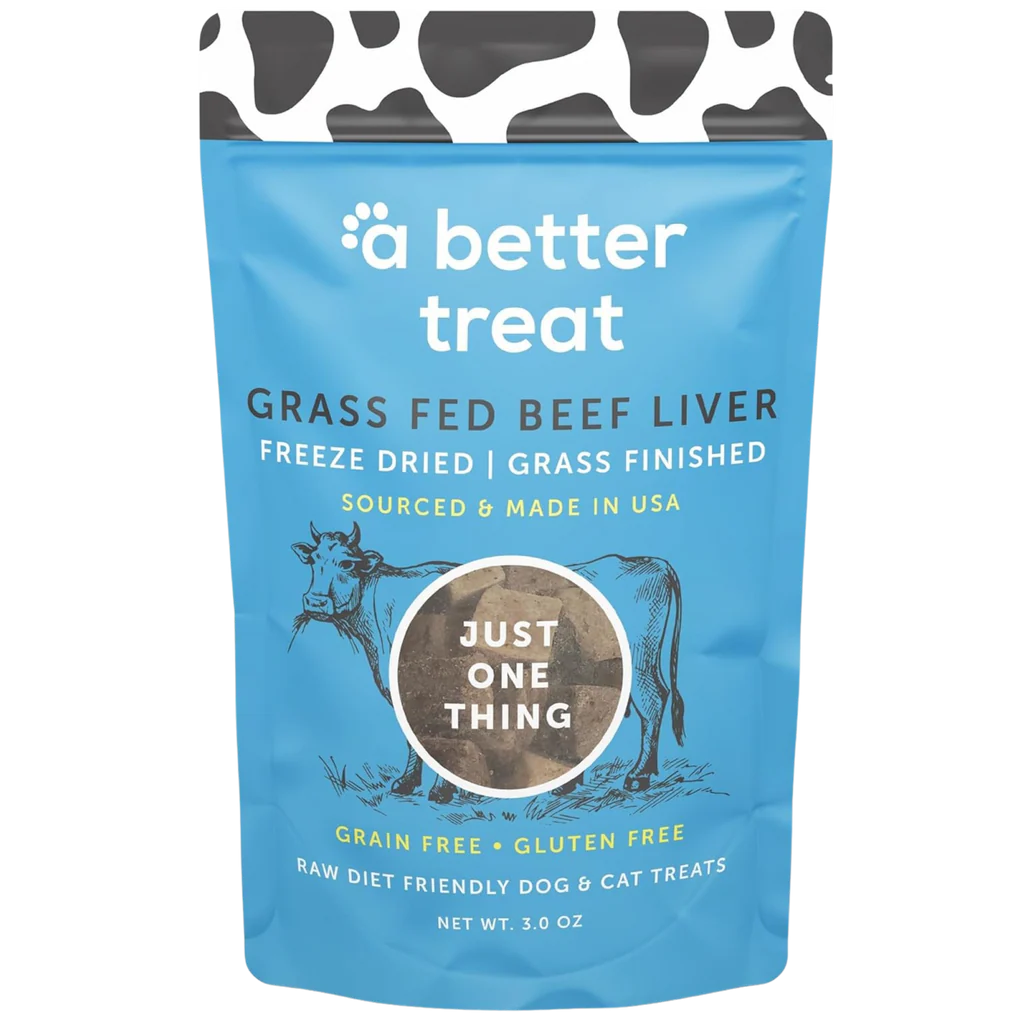 A Better Treat Grass Fed Beef Liver Dog & Cat Treats