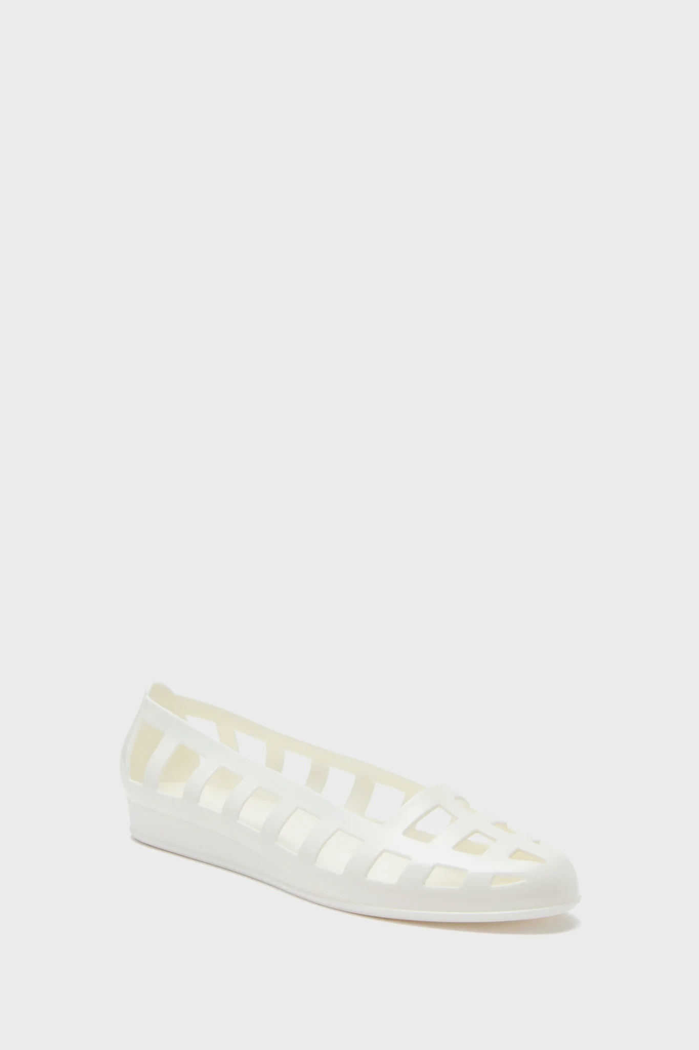 White Elli Ballerina Flats