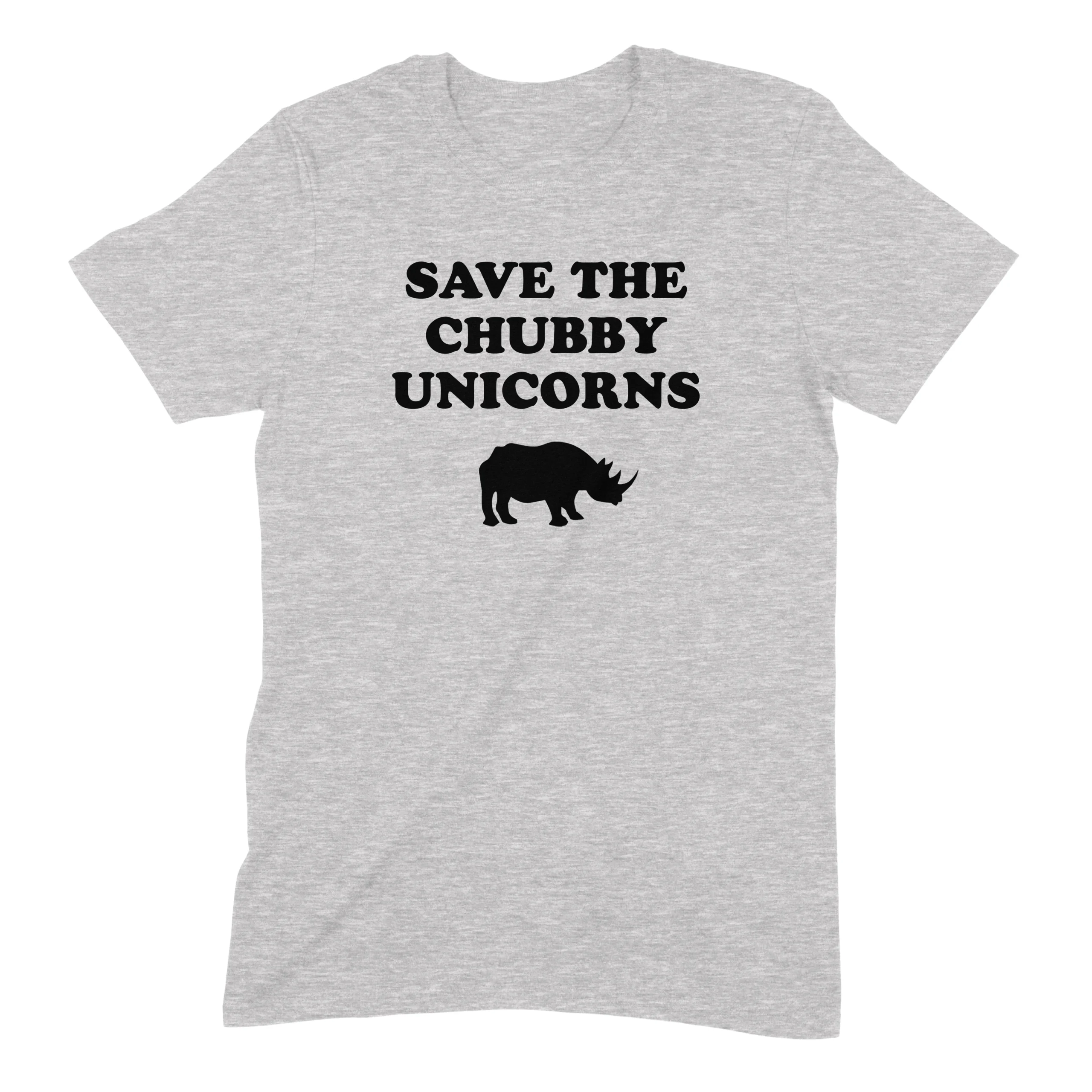 "Save The Chubby Unicorns" Premium Midweight Ringspun Cotton T-Shirt - Mens/Womens Fits