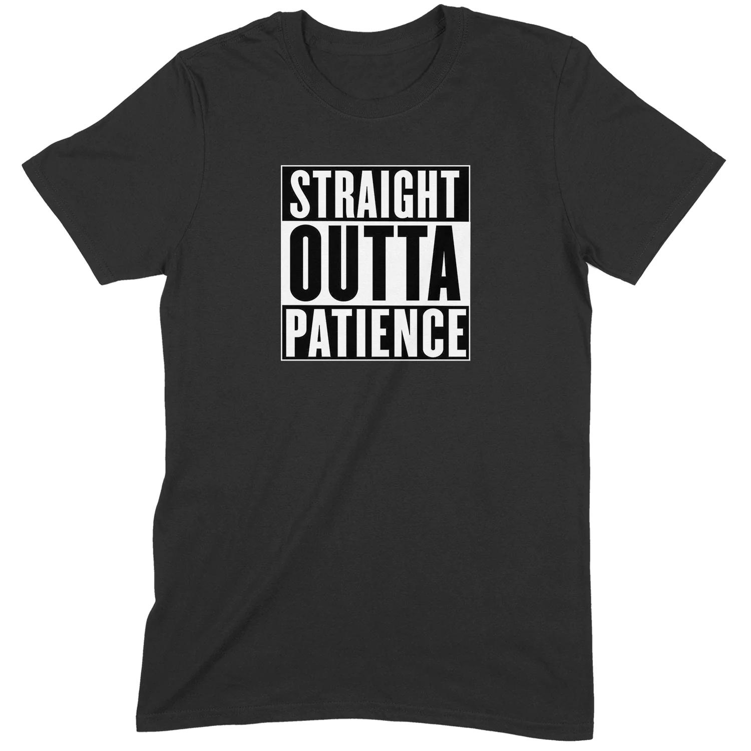 "Straight Outta Patience" Premium Midweight Ringspun Cotton T-Shirt - Mens/Womens Fits