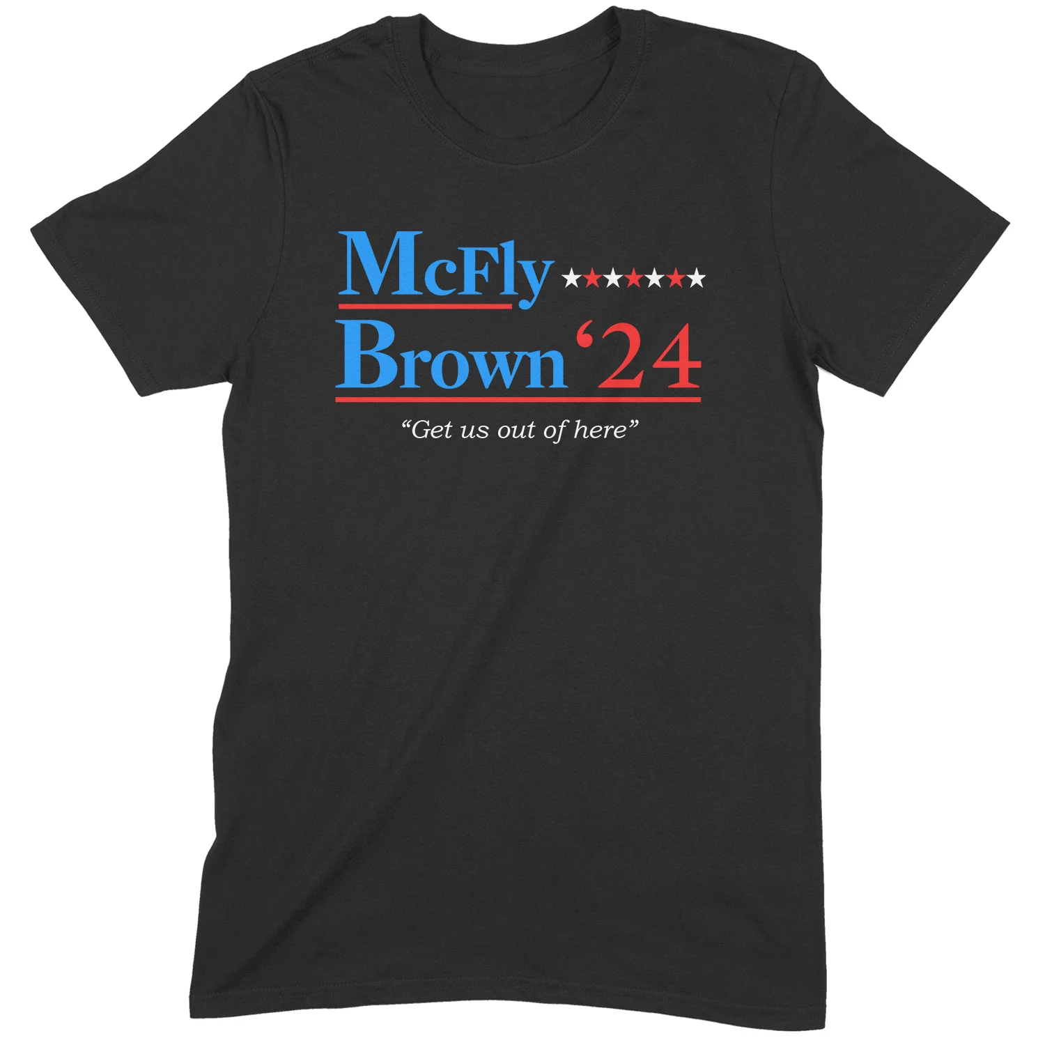 "Mcfly, Brown 2024" Premium Midweight Ringspun Cotton T-Shirt - Mens/Womens Fits