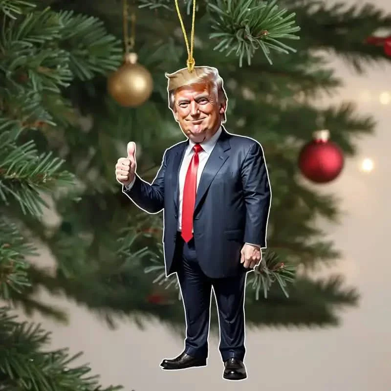 Trump-Inspired Acrylic Decor - Sparkling Ornaments