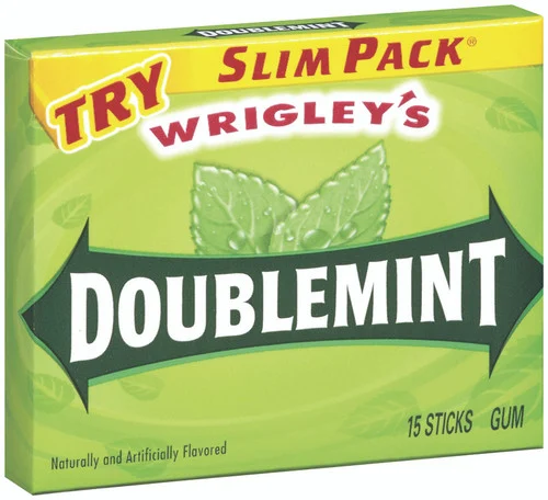 Wrigley JrWrigley Doublemint 15 Stick Gum Pack - 10 Packs (150 Sticks Total)